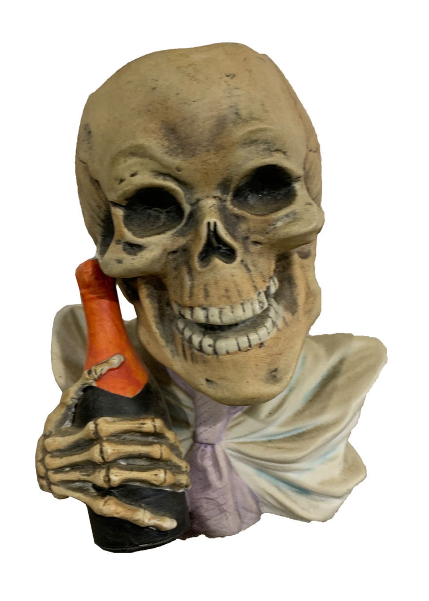 19TH CENTURY SKELETON HOLDING CHAMPAGNE VASE BY E. BOHNE - Home - Libertine