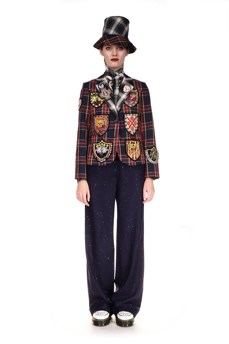 'STARDUST' NAVY WIDE LEG TROUSERS - PANTS - Libertine