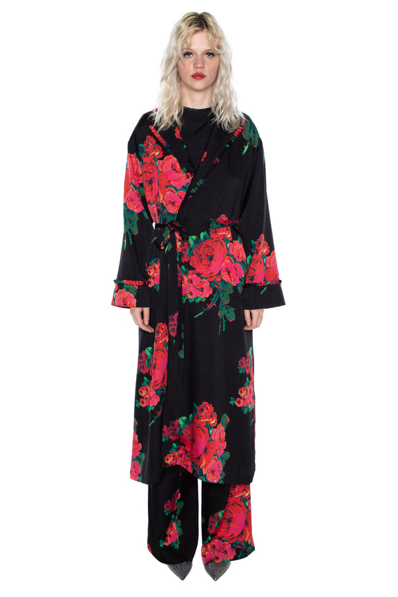 'SEVILLE ROSE ROBE COAT -  - Libertine