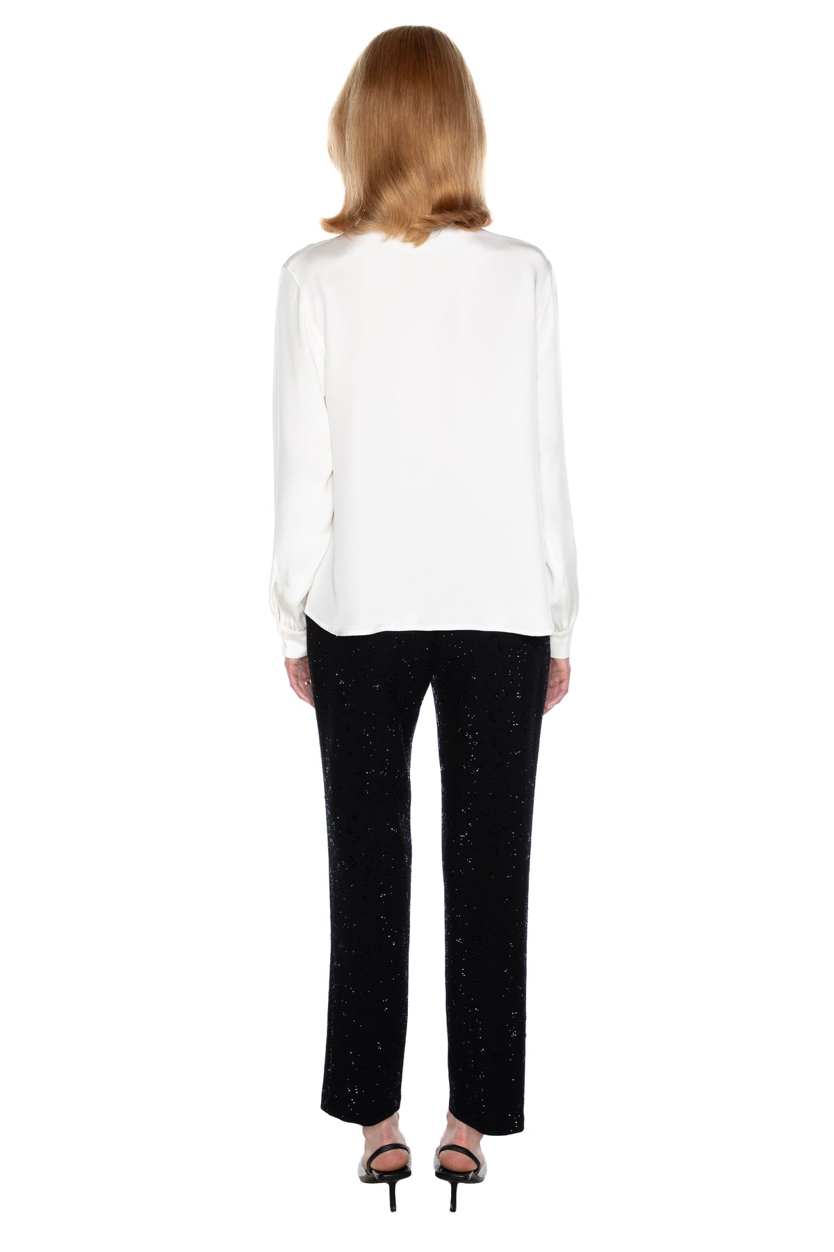 'LE SMOKING' SLIM KEITH TIE BLOUSE -  - Libertine