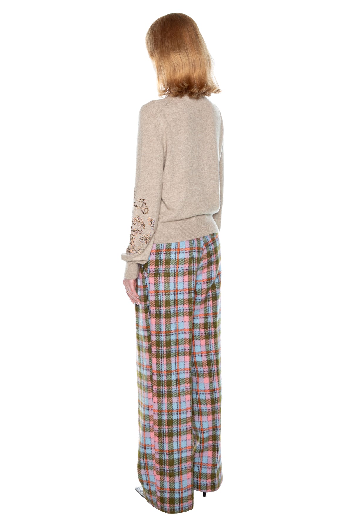 'SCOTTISH PAISLEY' SHRUNKEN PULLOVER SWEATER -  - Libertine