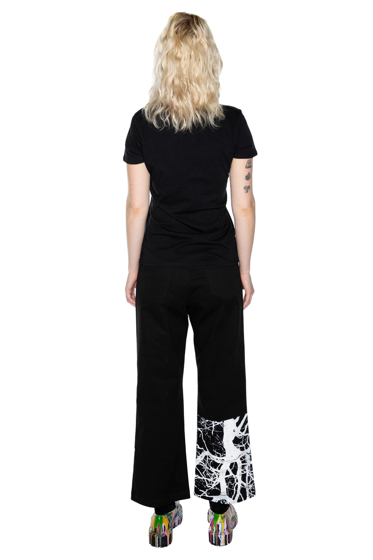 'MIDNIGHT FOREST' CROPPED WIDE LEG PANT -  - Libertine