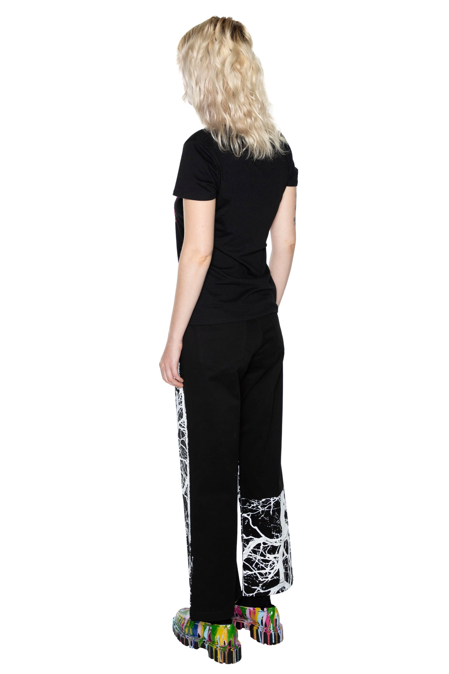 'MIDNIGHT FOREST' CROPPED WIDE LEG PANT -  - Libertine