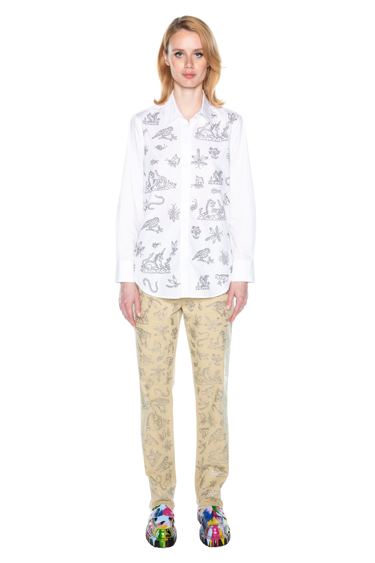 'ELIZABETHAN STUMP WORK' WOMEN'S CHINOS -  - Libertine