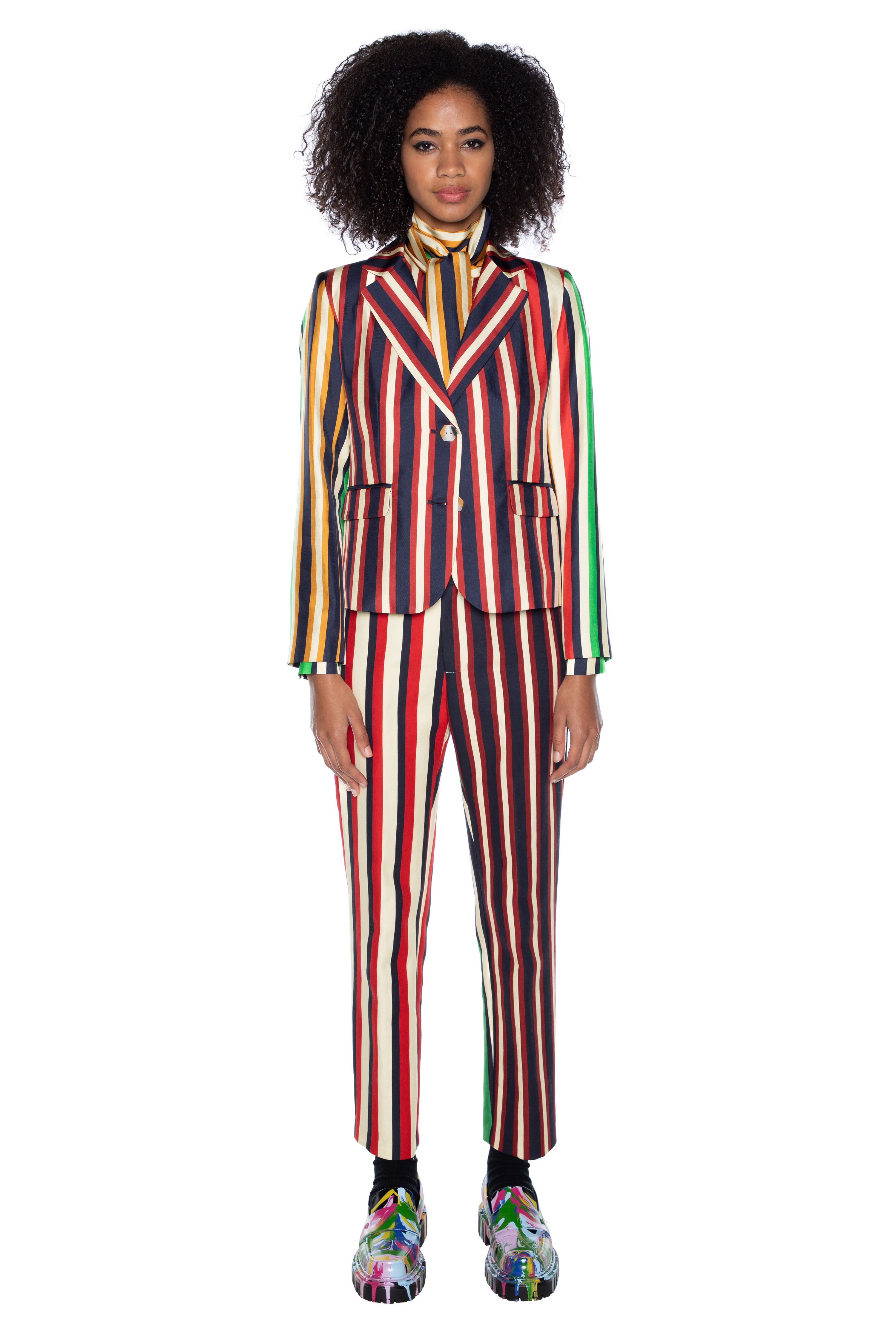 'ETON STRIPE' NARROW TROUSER -  - Libertine