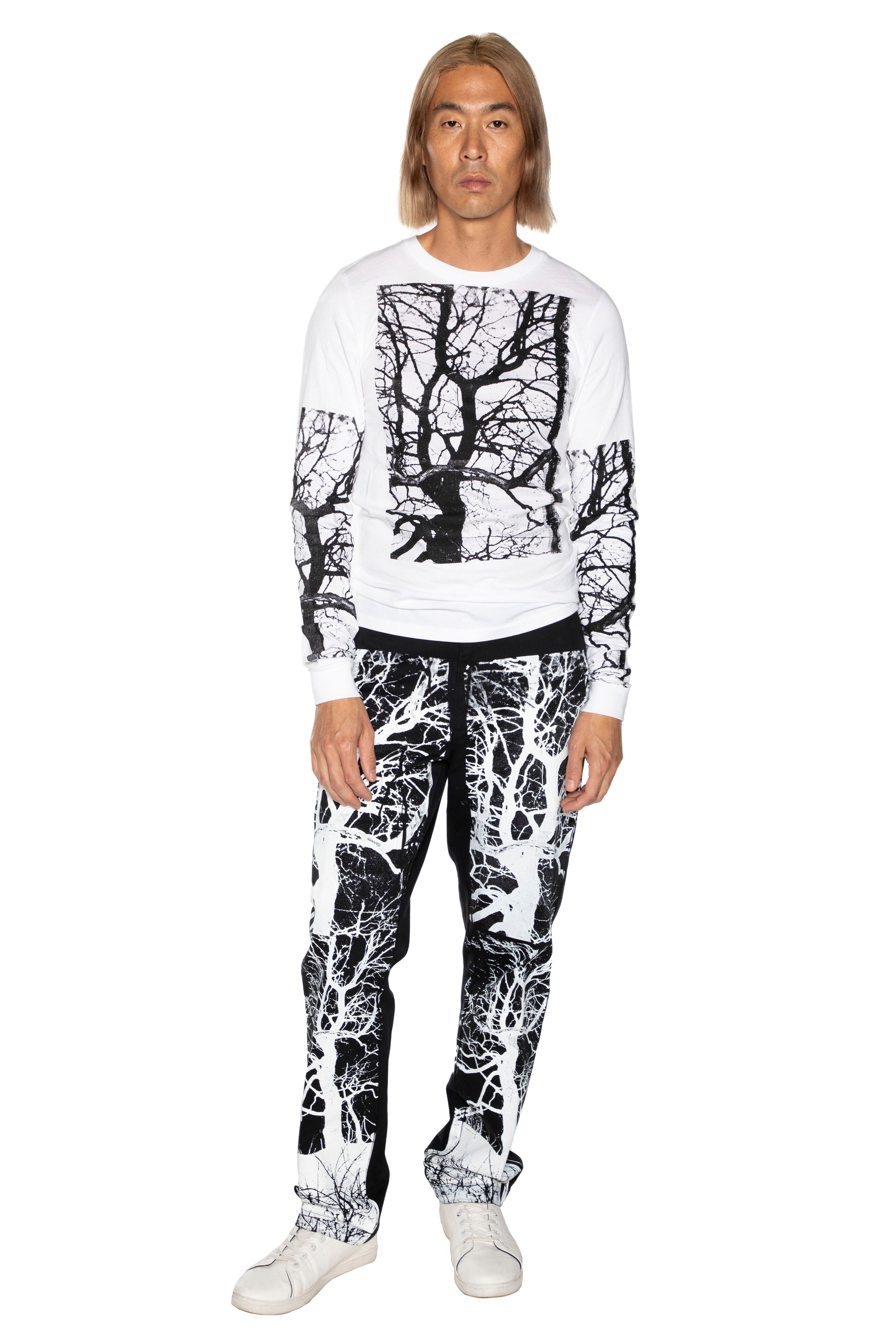 'MIDNIGHT FOREST' L/S T-SHIRT -  - Libertine