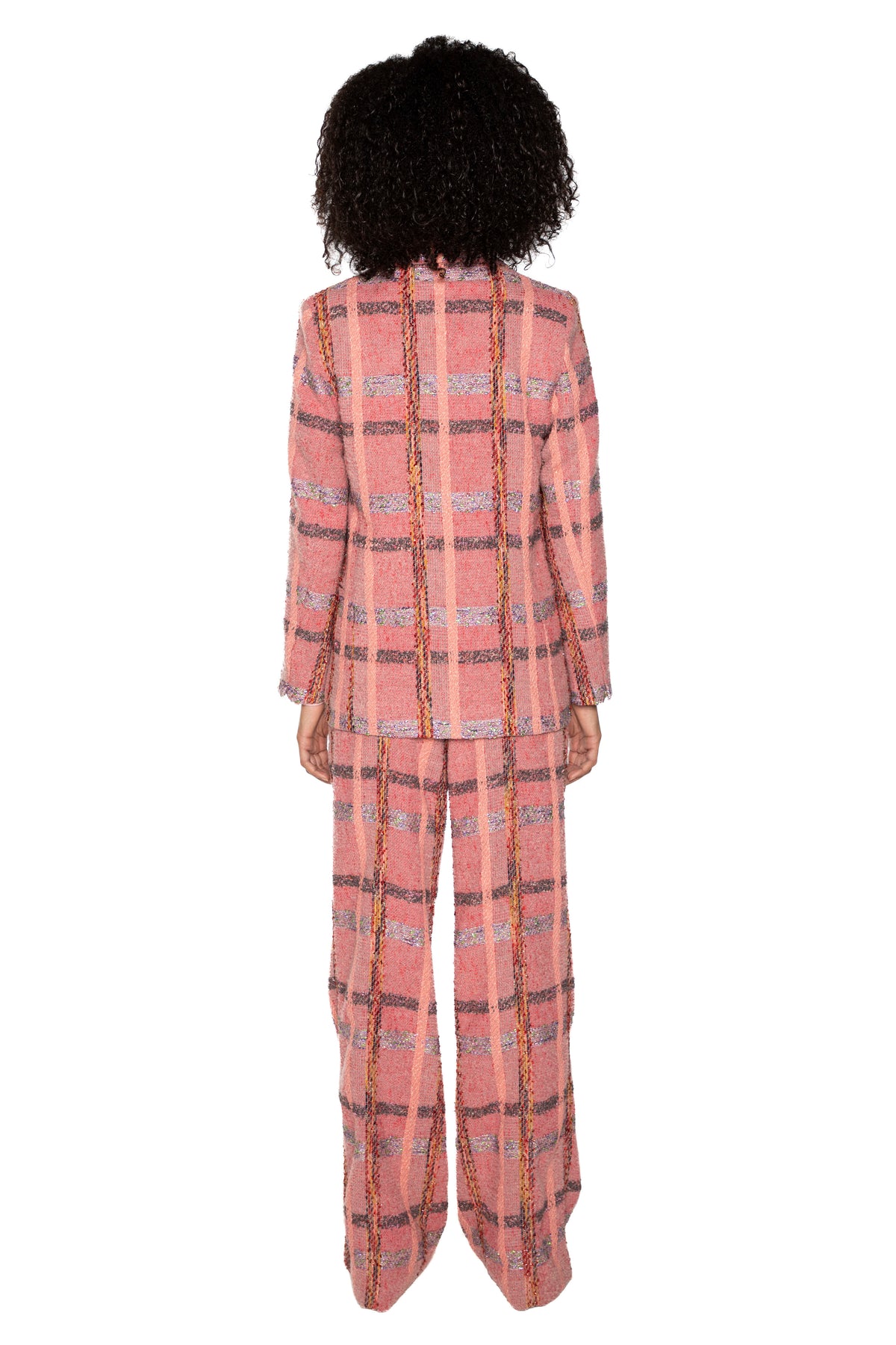 'PINK BOUCLE' DOUBLE BREASTED JACKET -  - Libertine