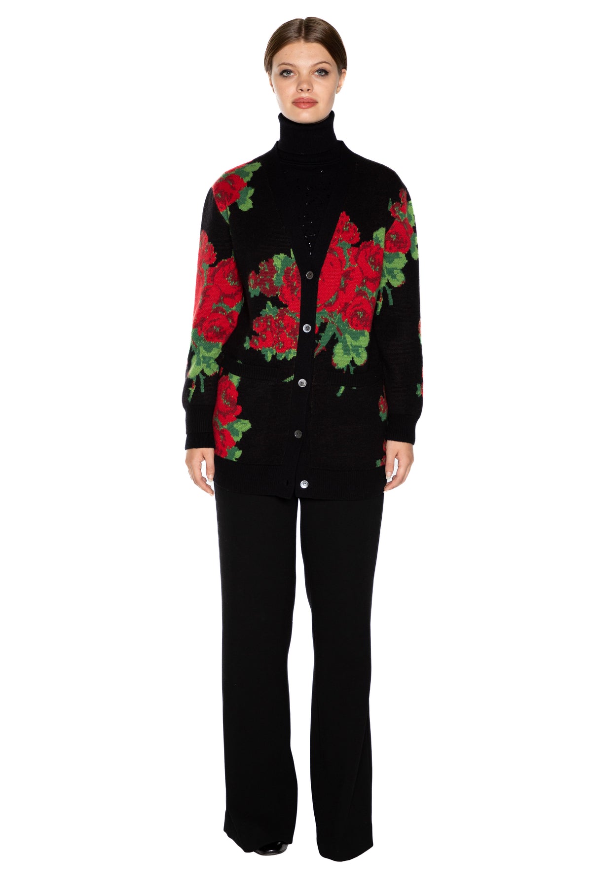 'SEVILLE ROSE' OVERSIZED CARDIGAN -  - Libertine