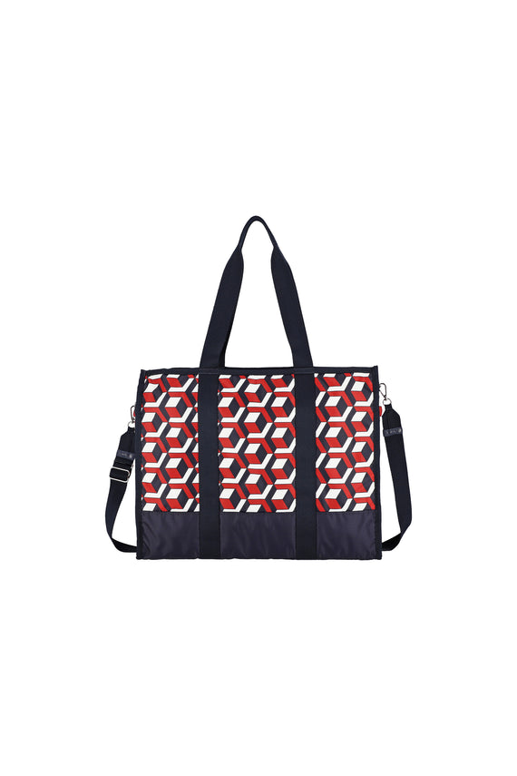'FALLING BOXES' BOAT TOTE - - Libertine - Main image