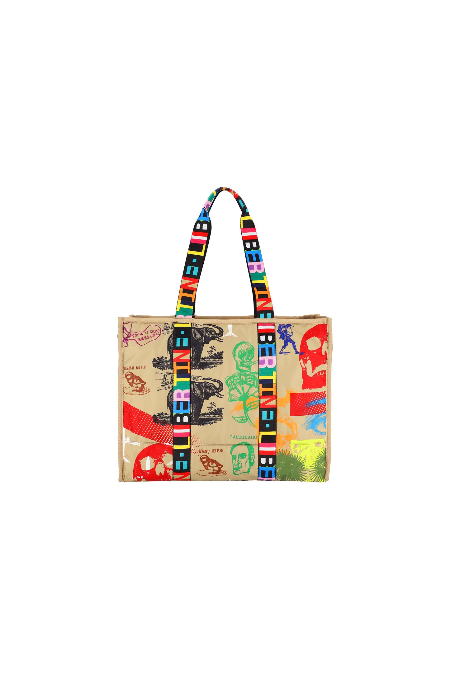 'LIBERTINE SILK SCREENS' BOAT TOTE -  - Libertine