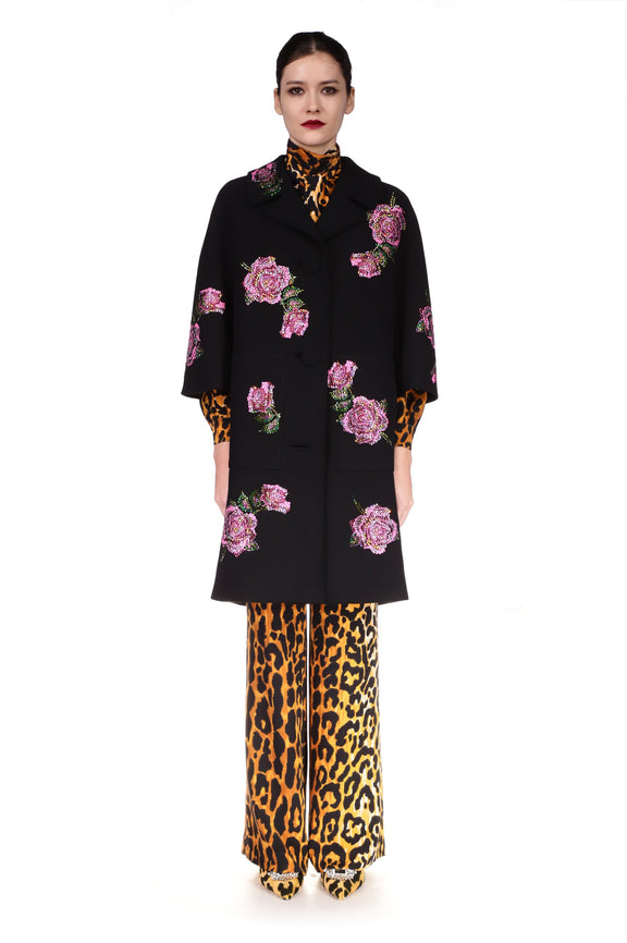 'PINKY ROSES' PATCH POCKET COAT - COATS - Libertine