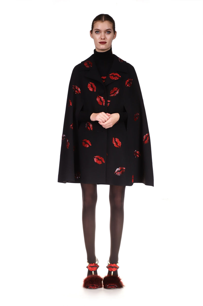 'BISOU' CRYSTAL SHORTIE CAPE - BLAZERS - Libertine