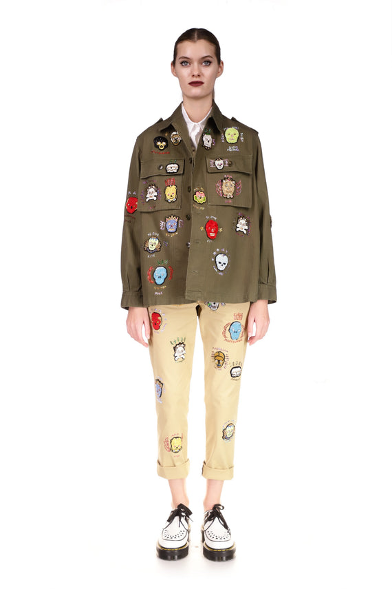 'WE ARE MADE OF STARS' VINTAGE FRENCH MILITARY JACKET - ARMY JACKETS - Libertine