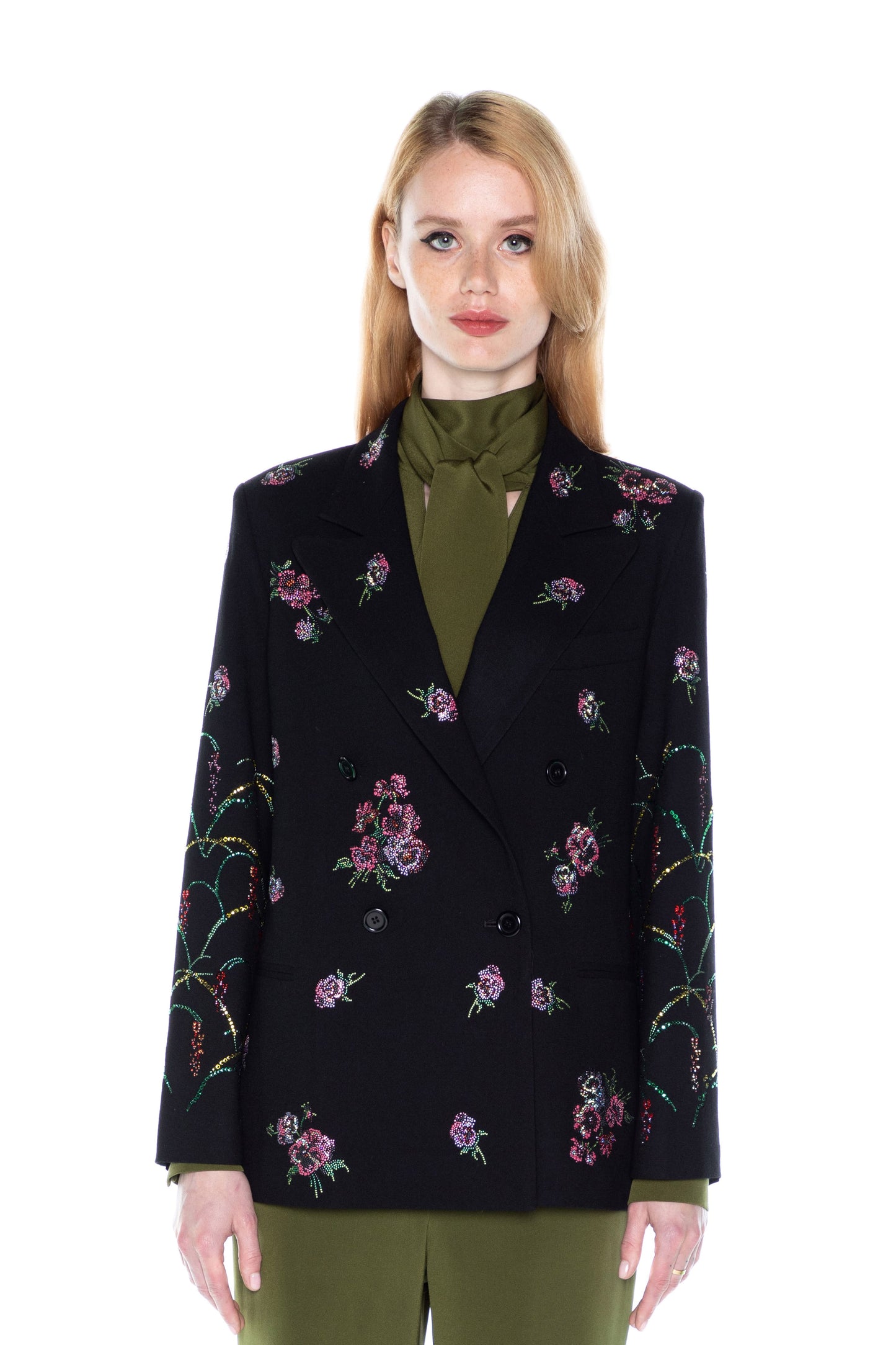 'PANSIES' DOUBLE BREASTED JACKET -  - Libertine