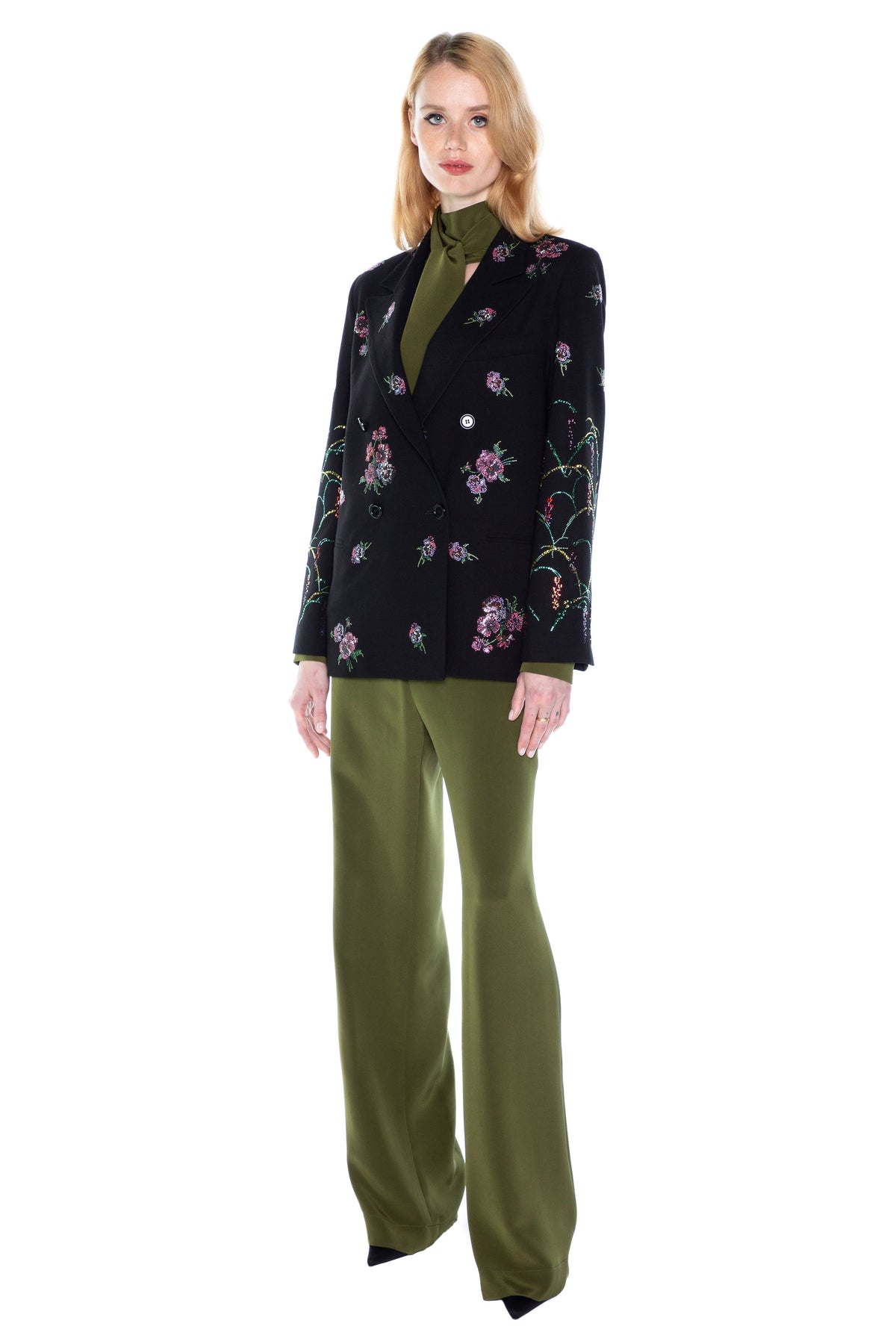 'PANSIES' DOUBLE BREASTED JACKET -  - Libertine