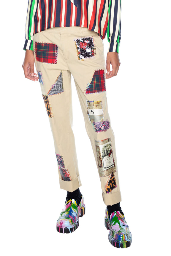 'PATCHWORK' WOMEN'S CHINOS -  - Libertine