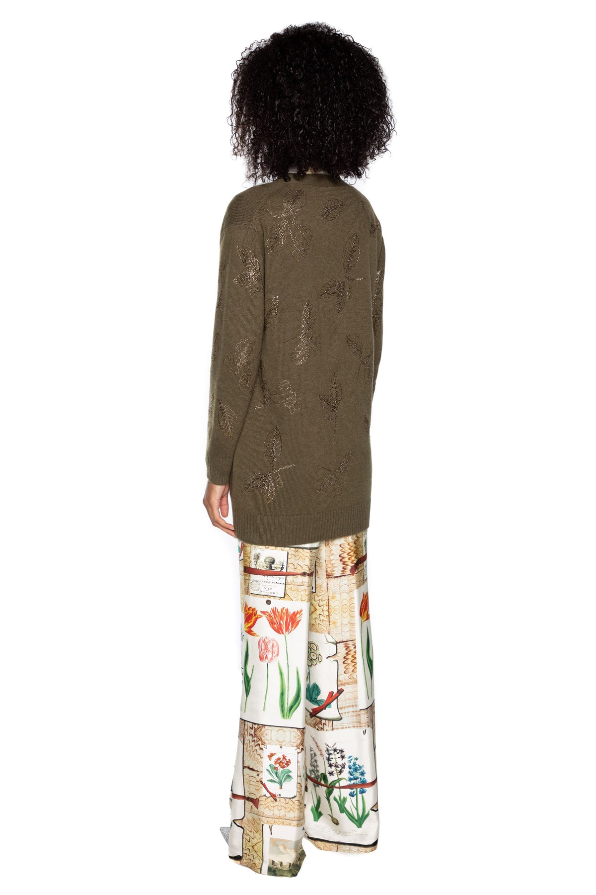 'GOLDEN LEAVES' OVERSIZED CARDIGAN -  - Libertine
