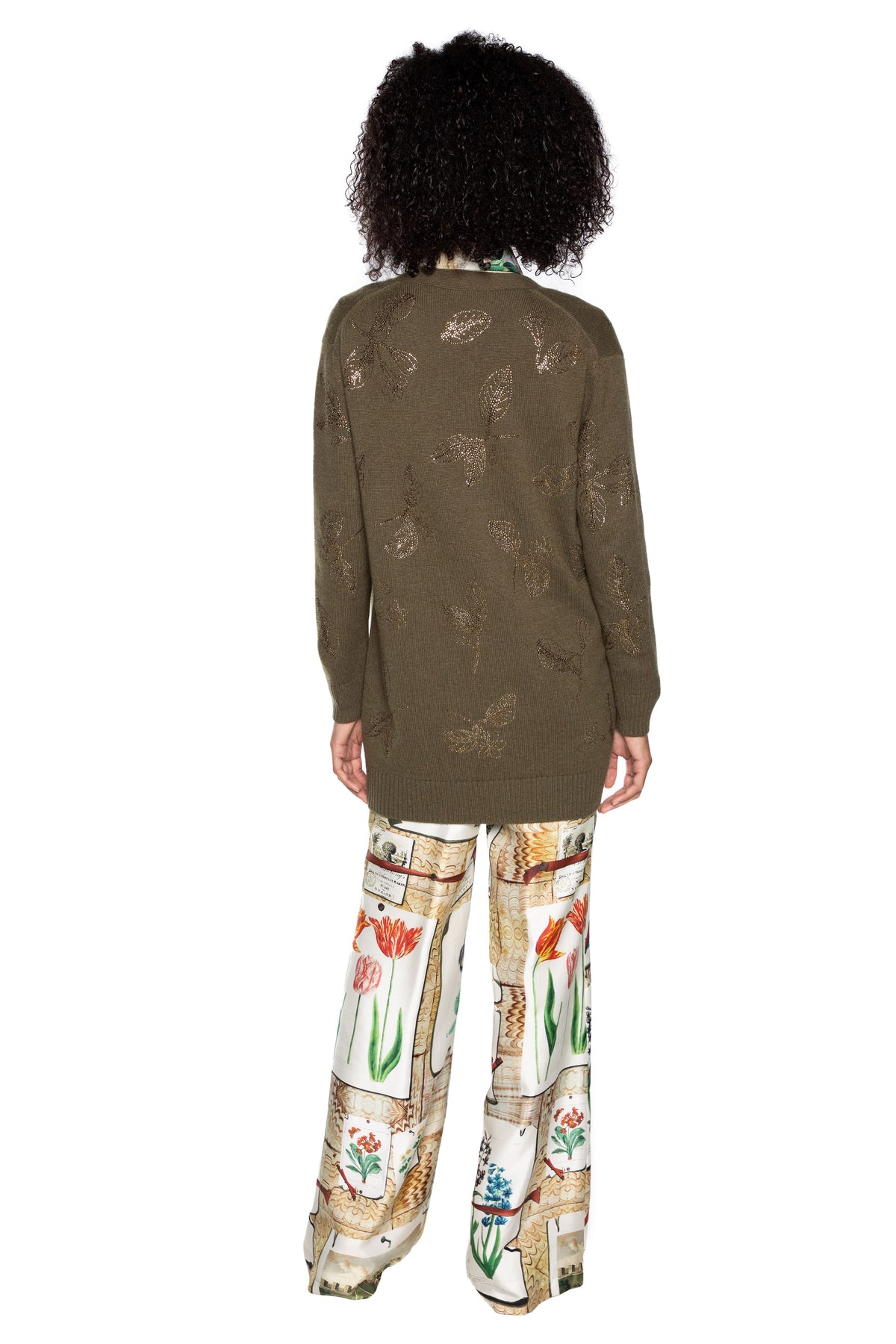 'GOLDEN LEAVES' OVERSIZED CARDIGAN -  - Libertine