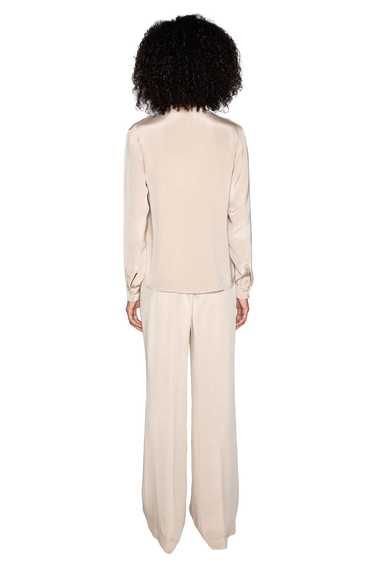 'FAWN' SLIM KEITH TIE BLOUSE -  - Libertine
