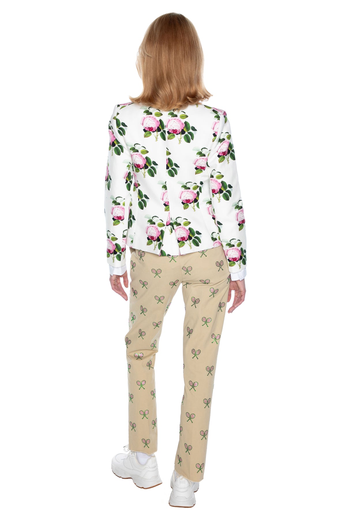 'EMBELLISHED GREEN 10 S N E 1' WOMEN'S CHINOS -  - Libertine