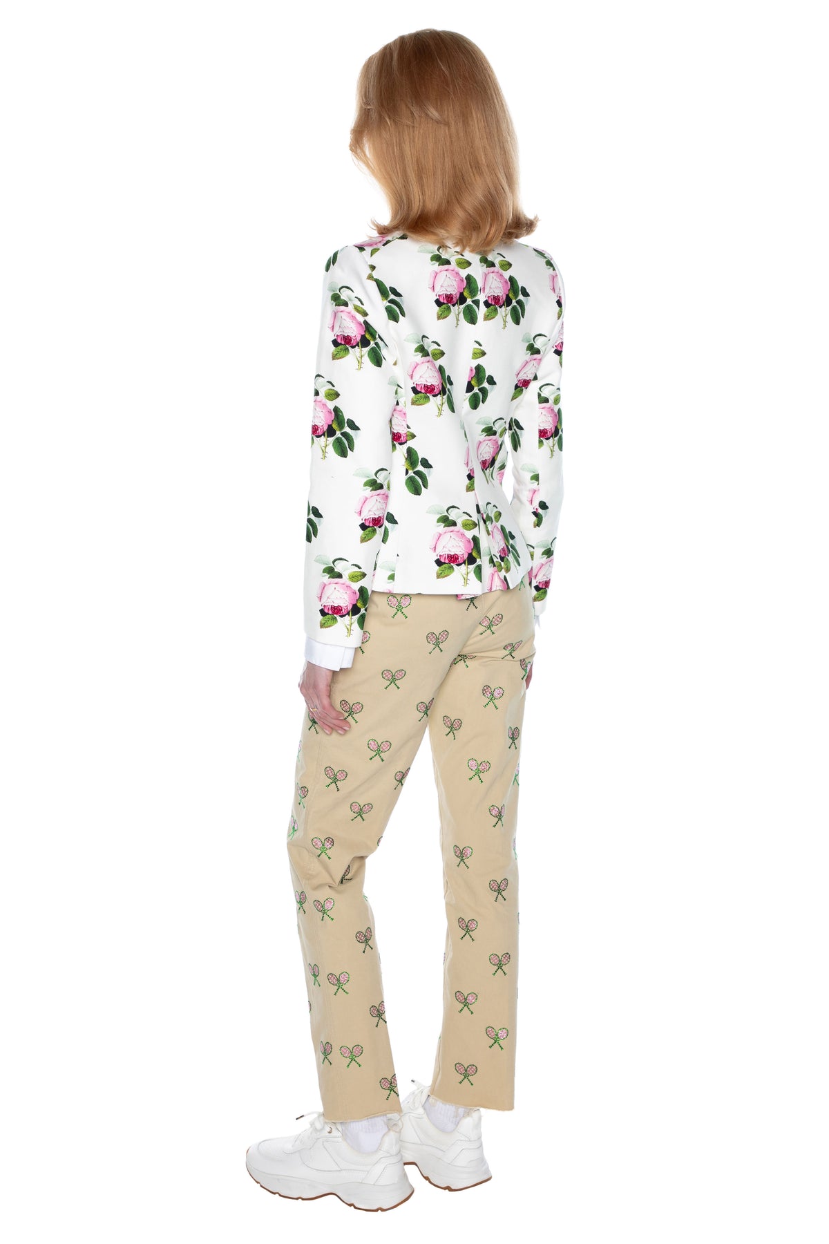 'EMBELLISHED GREEN 10 S N E 1' WOMEN'S CHINOS -  - Libertine