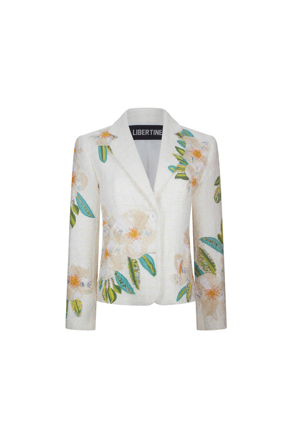 'WHITE POPPY' L/S SHORT JACKET -  - Libertine