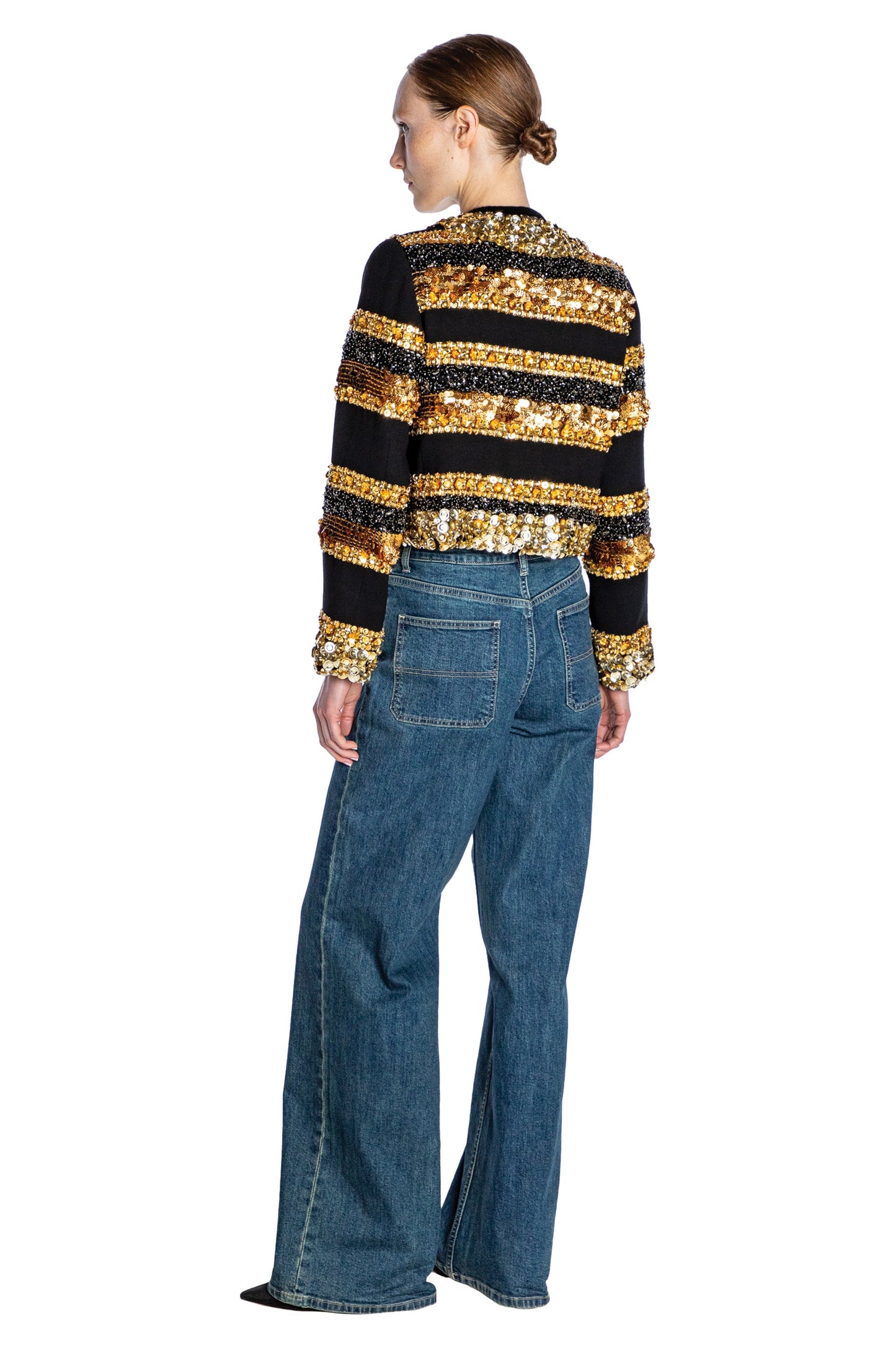 'NOCTURNE D'OR' EMBELLISHED CATHERINE JACKET