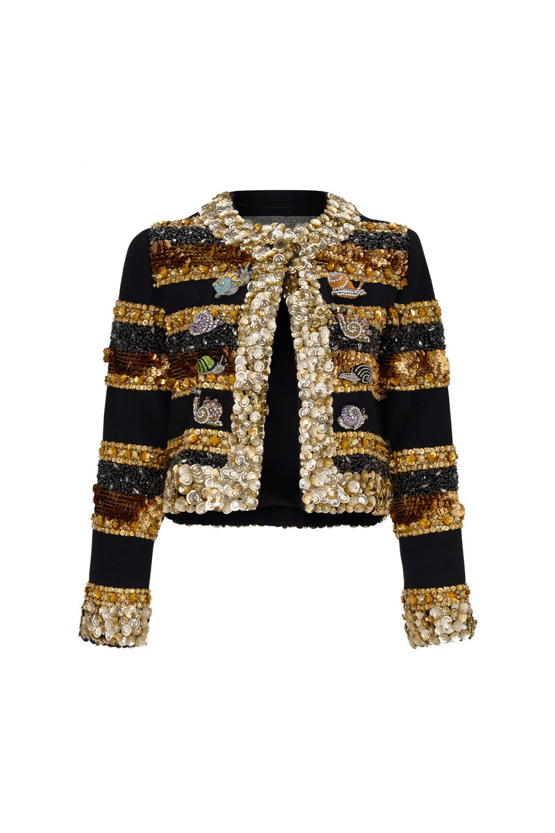 'NOCTURNE D'OR' EMBELLISHED CATHERINE JACKET - - Libertine