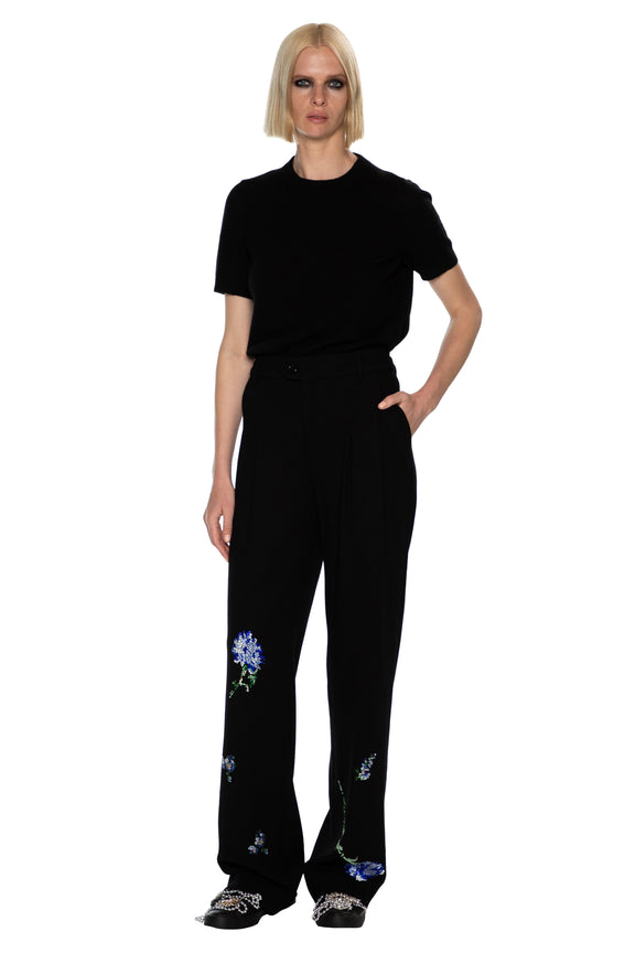 'CECIL BEATON BLUE CARNATION' BAGGY TROUSERS - PANTS - Libertine