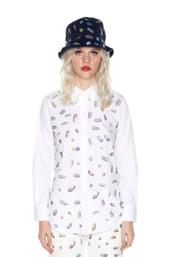 'MOTHERS LITTLE HELPERS' WHITE NEW CLASSIC SHIRT -  - Libertine