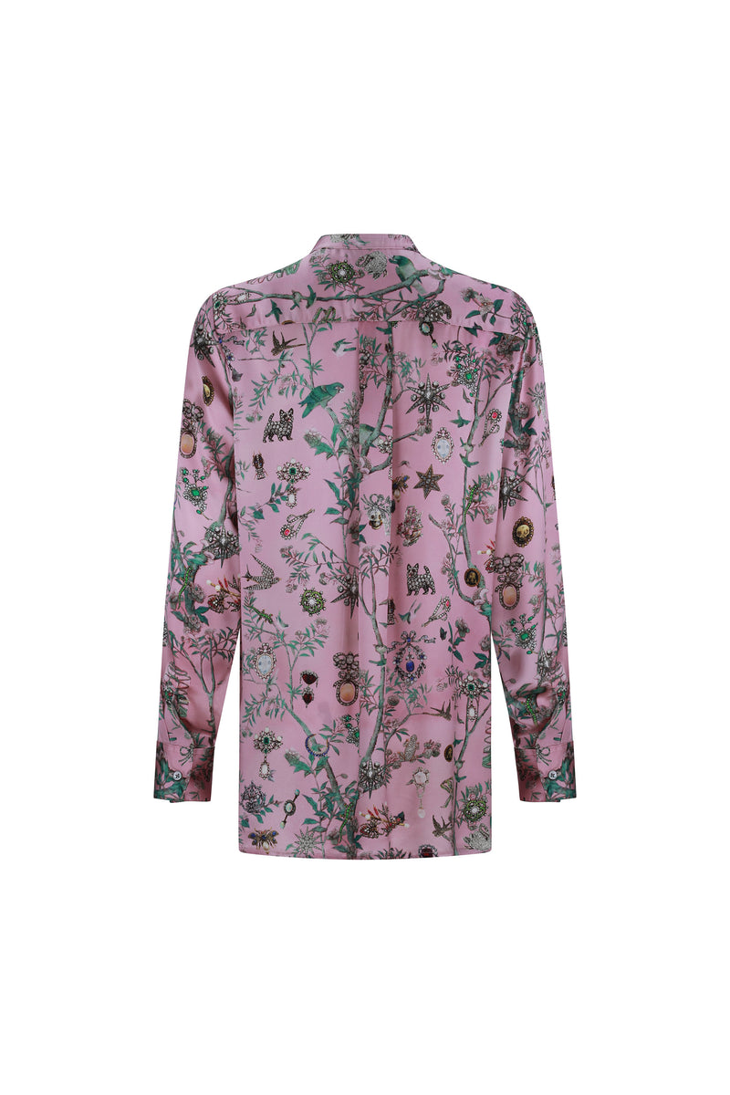 'PAULINE DE ROTHSCHILD' SILK TUNIC BLOUSE -  - Libertine