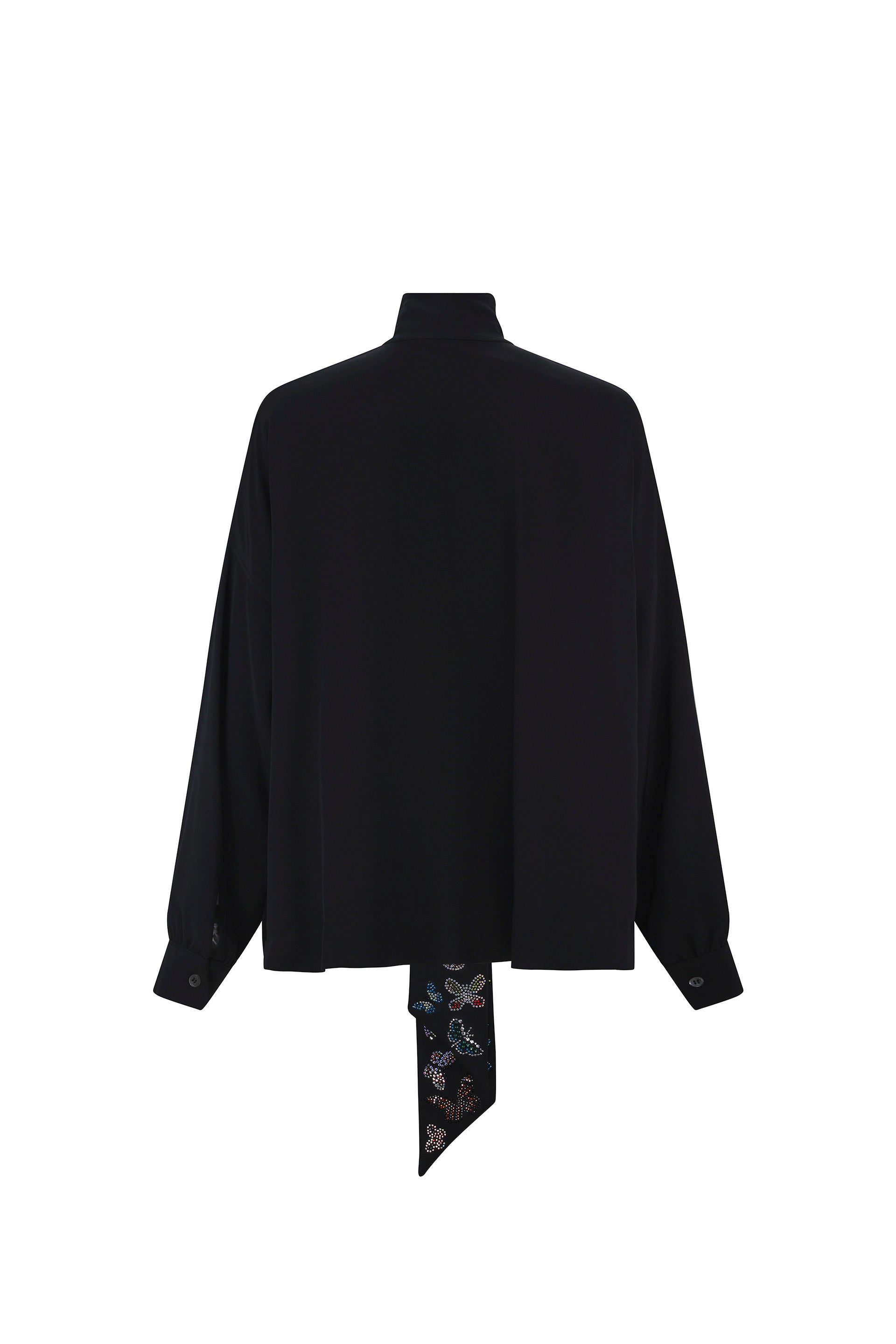 'MILLIONS OF BUTTERFLIES' TIE BLOUSE -  - Libertine