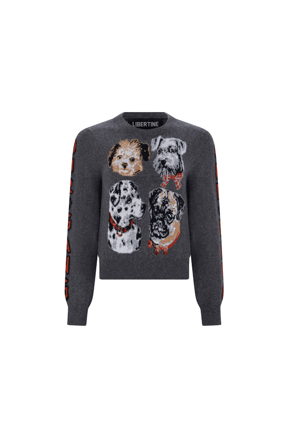 'Our Gang' Shrunken Pullover Sweater - SWEATERS - Libertine