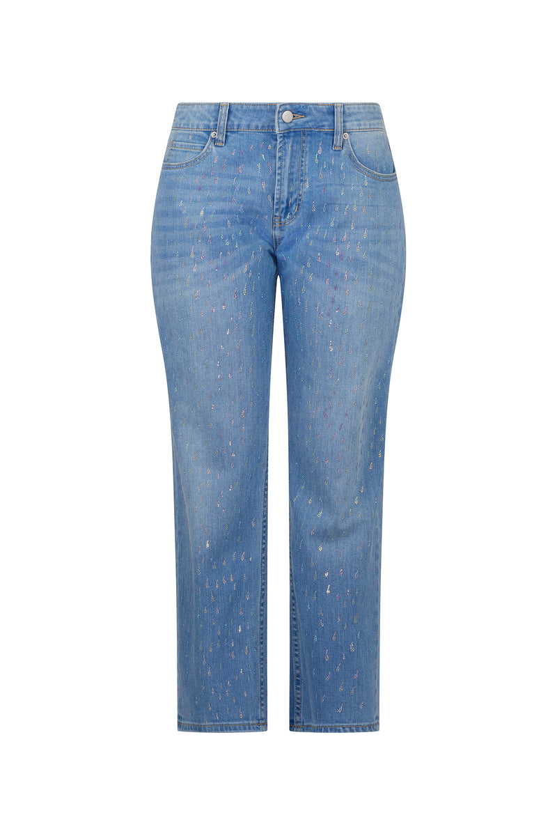 'OIL SLICK' BOYFRIEND JEAN - - Libertine