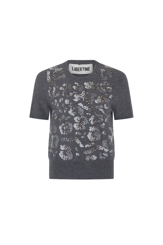 'LEOPARDO' SHORT SLEEVE PULLOVER - - Libertine - Main image