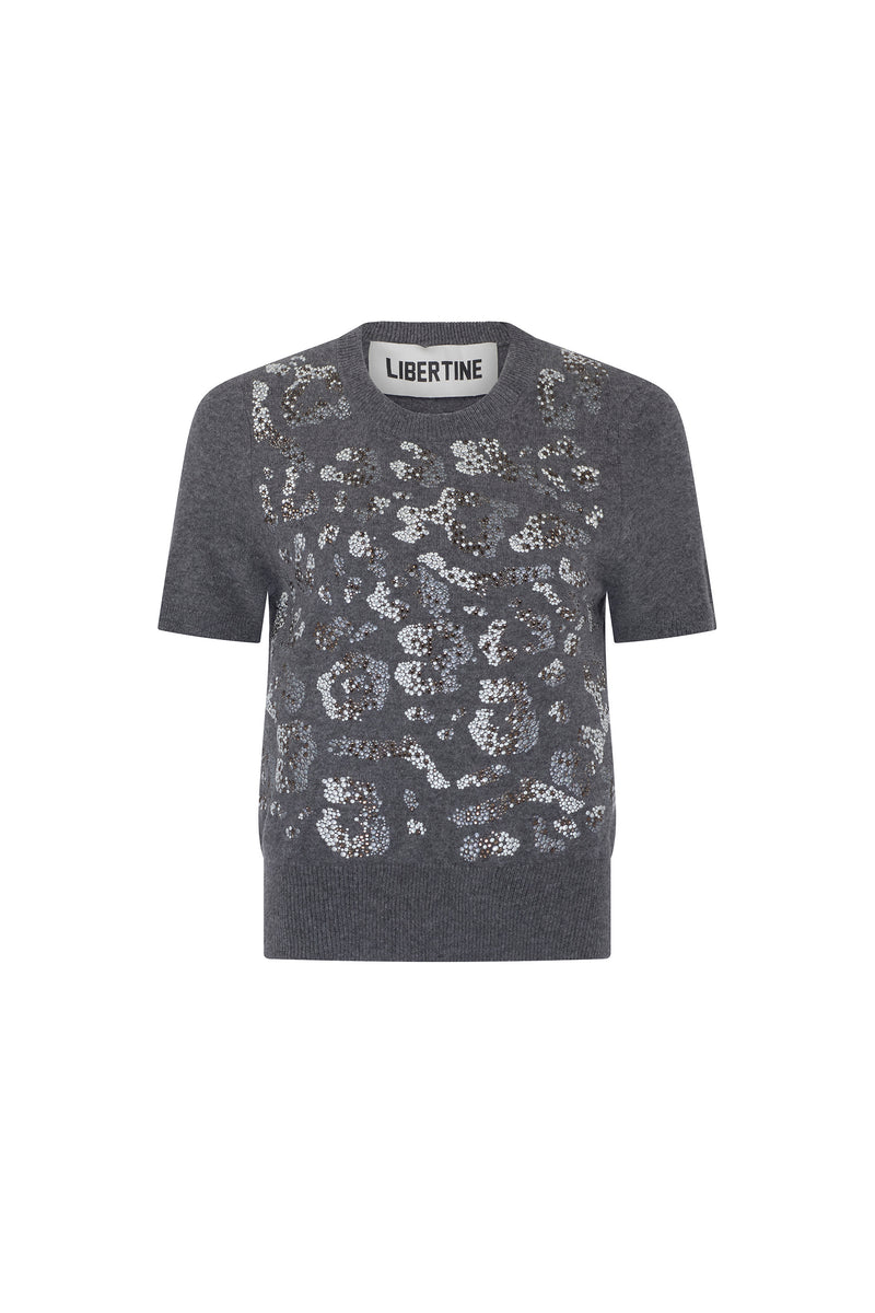 'LEOPARDO' SHORT SLEEVE PULLOVER - - Libertine