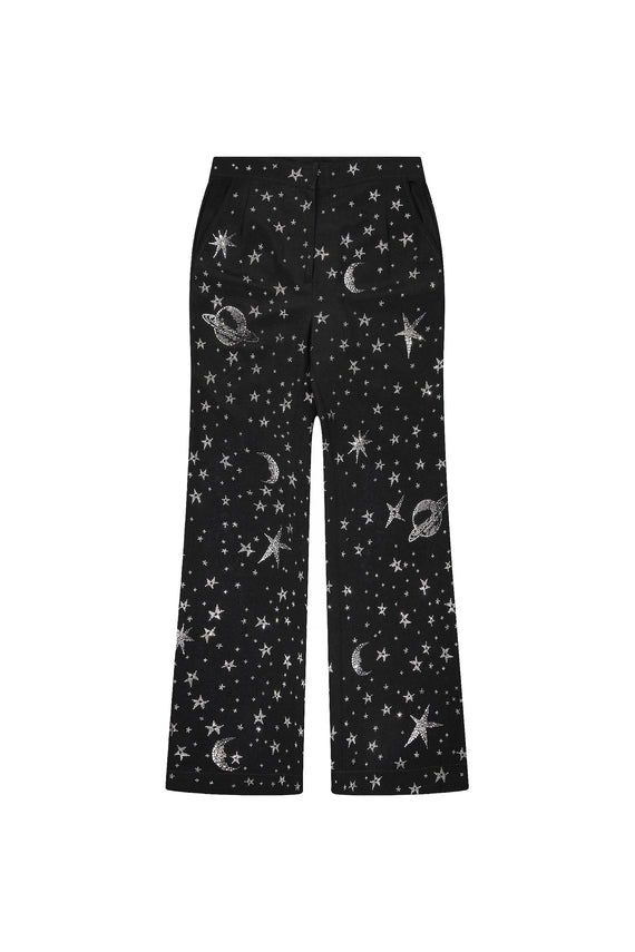 'HERE, THERE, AND EVERYWHERE' WIDE LEG TROUSERS - - Libertine - Main image