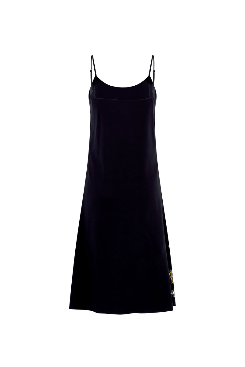 'MILLIONS OF BUTTERFLIES' STRAIGHT SLIP DRESS - - Libertine