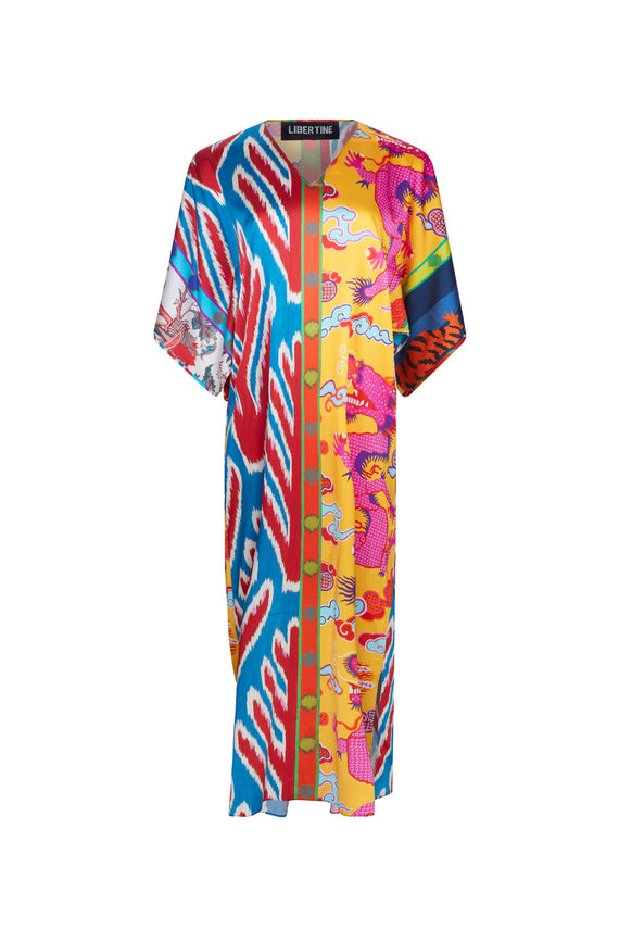 'PRINCE OF CHINTZ' KAFTAN DRESS - - Libertine - Main image