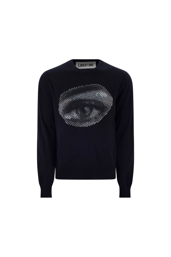 'FIVE SENSES CRYSTAL' PULLOVER SWEATER - - Libertine - Main image