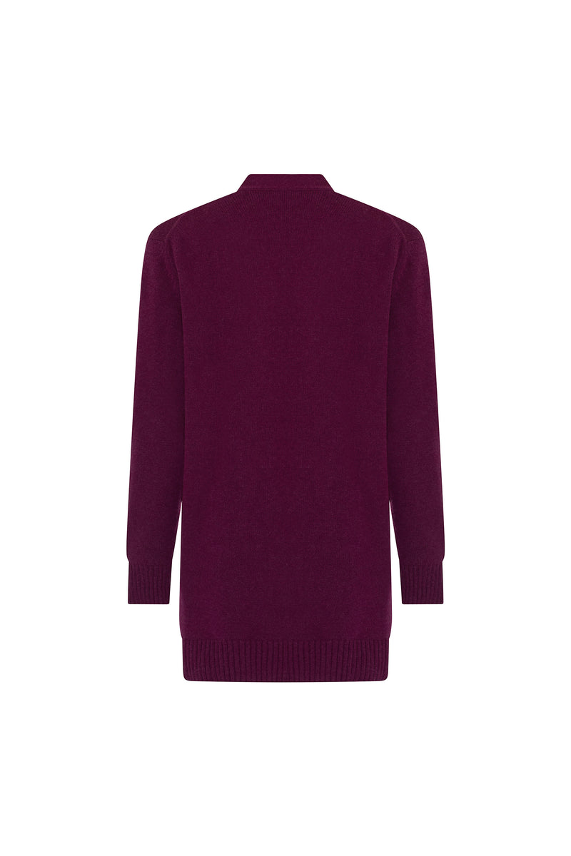 'OTTOMAN CARNATION' OVERSIZED SYRAH CARDIGAN - - Libertine
