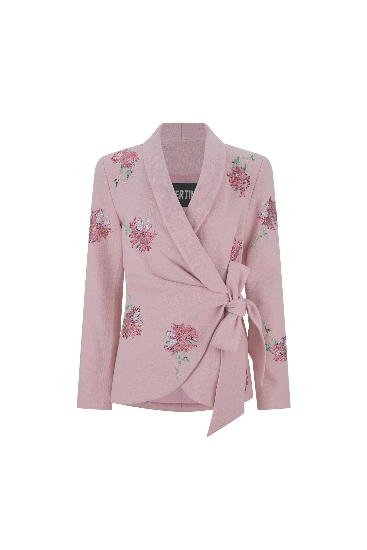 'CECIL BEATON PINK CARNATION' WRAP JACKET -  - Libertine