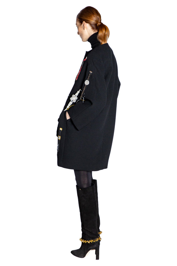'TIME TO BUY A WATCH' OPERA COAT - - Libertine