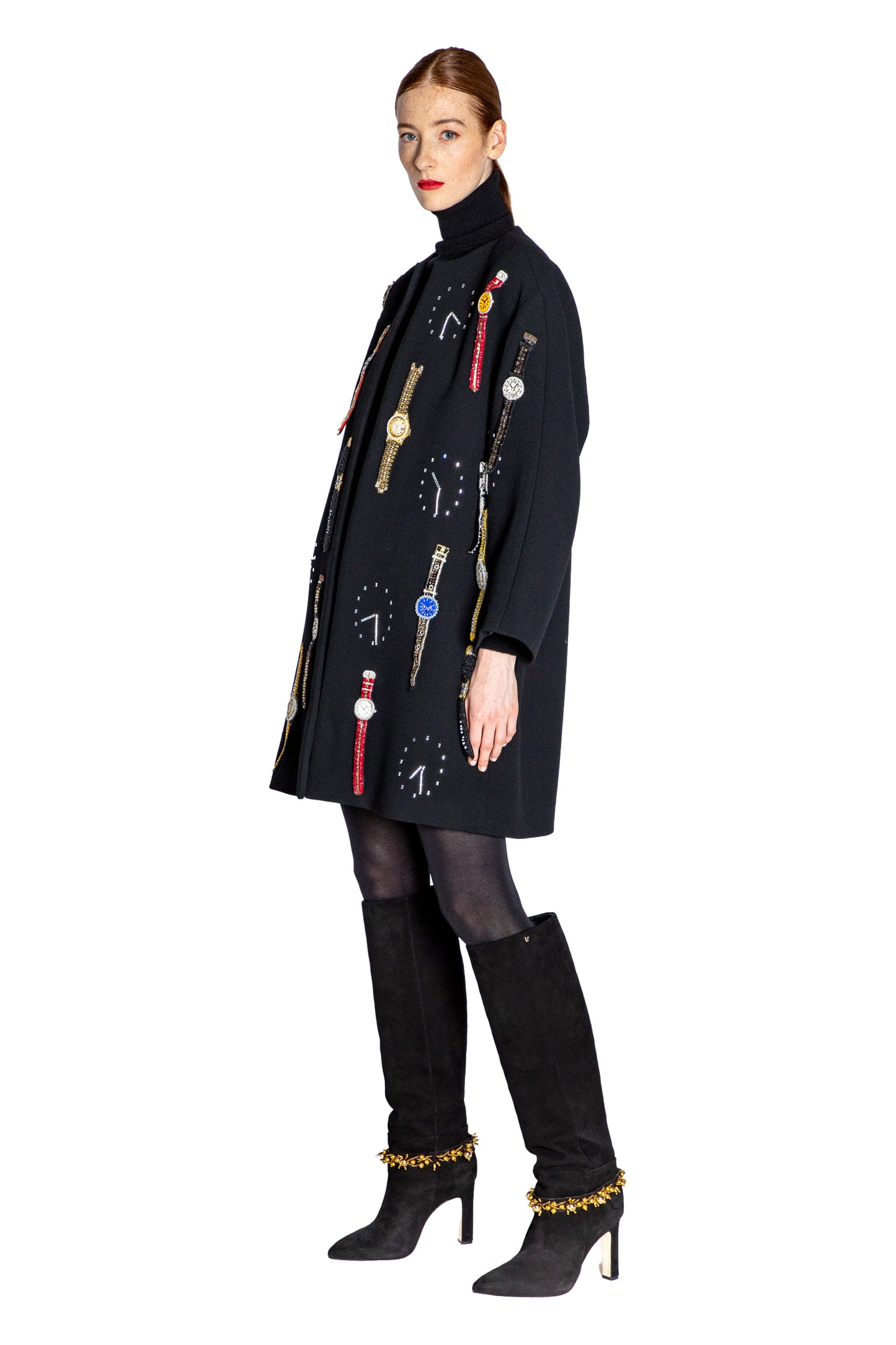 'TIME TO BUY A WATCH' OPERA COAT - - Libertine