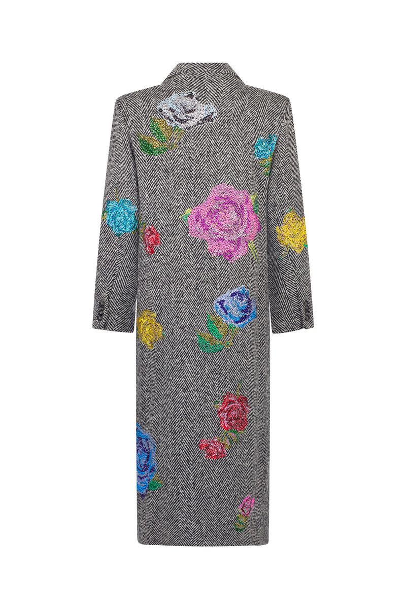 'MARIE ANTOINETTE' MIDI LENGTH DOUBLE BREASTED COAT - - Libertine