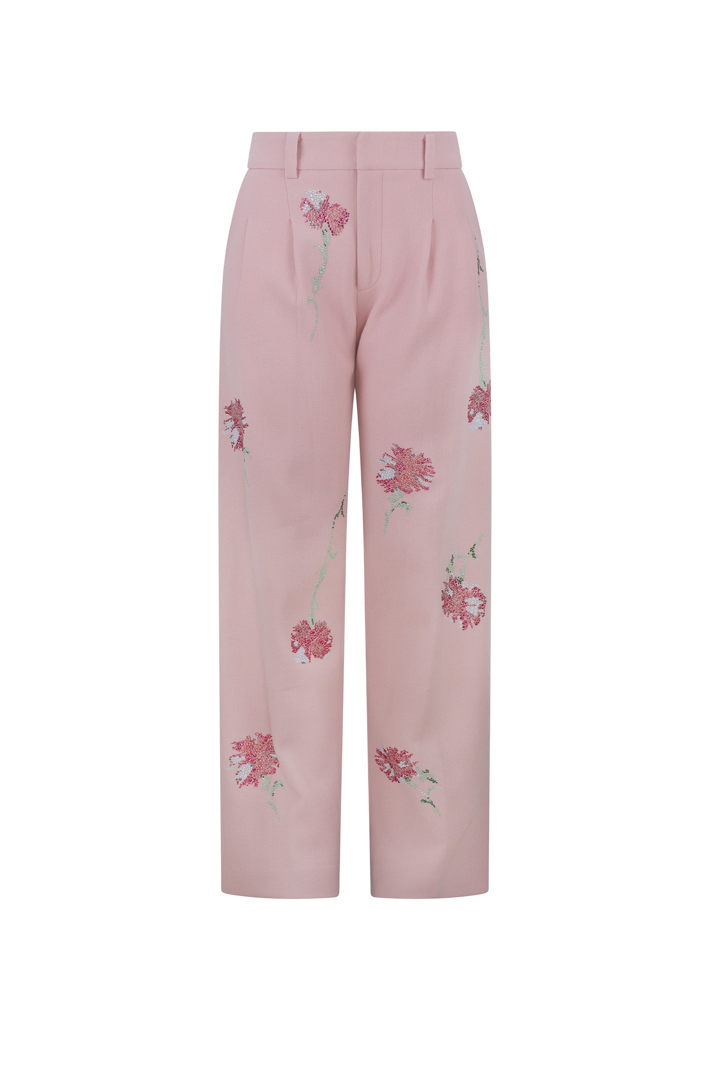 'CECIL BEATON PINK CARNATION' PLEATED PANT -  - Libertine