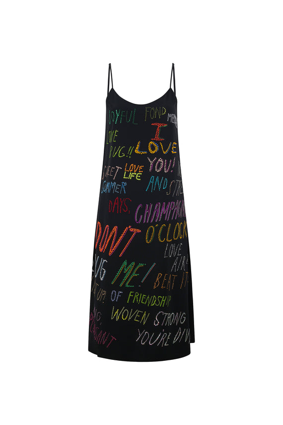 'SWEET SUMMER POEME' STRAIGHT SLIP DRESS -  - Libertine