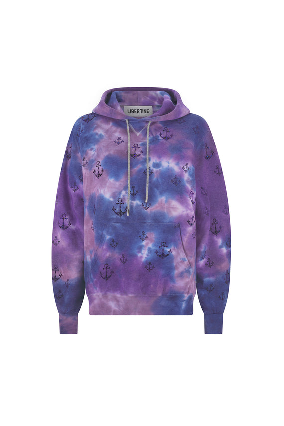 'AHOY MATEY' TIE DYE SLIM HOODIE - - Libertine - Main image