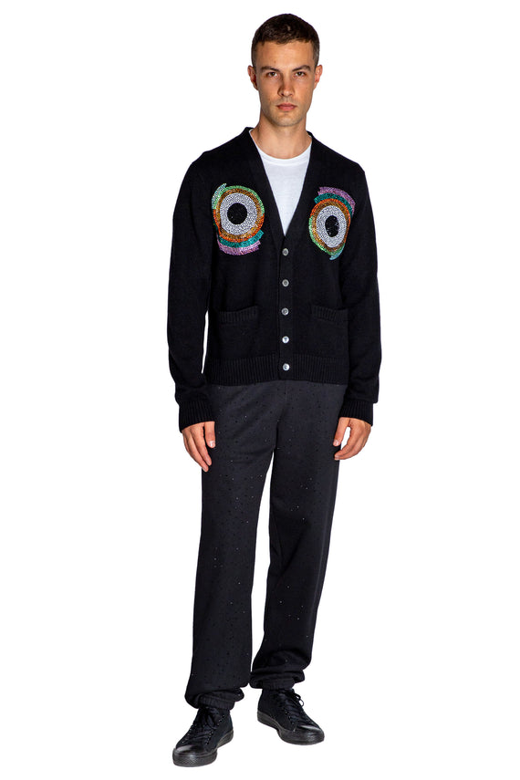 'SONIA CRYSTAL' MEN'S OVERSIZED CARDIGAN - - Libertine - Main image