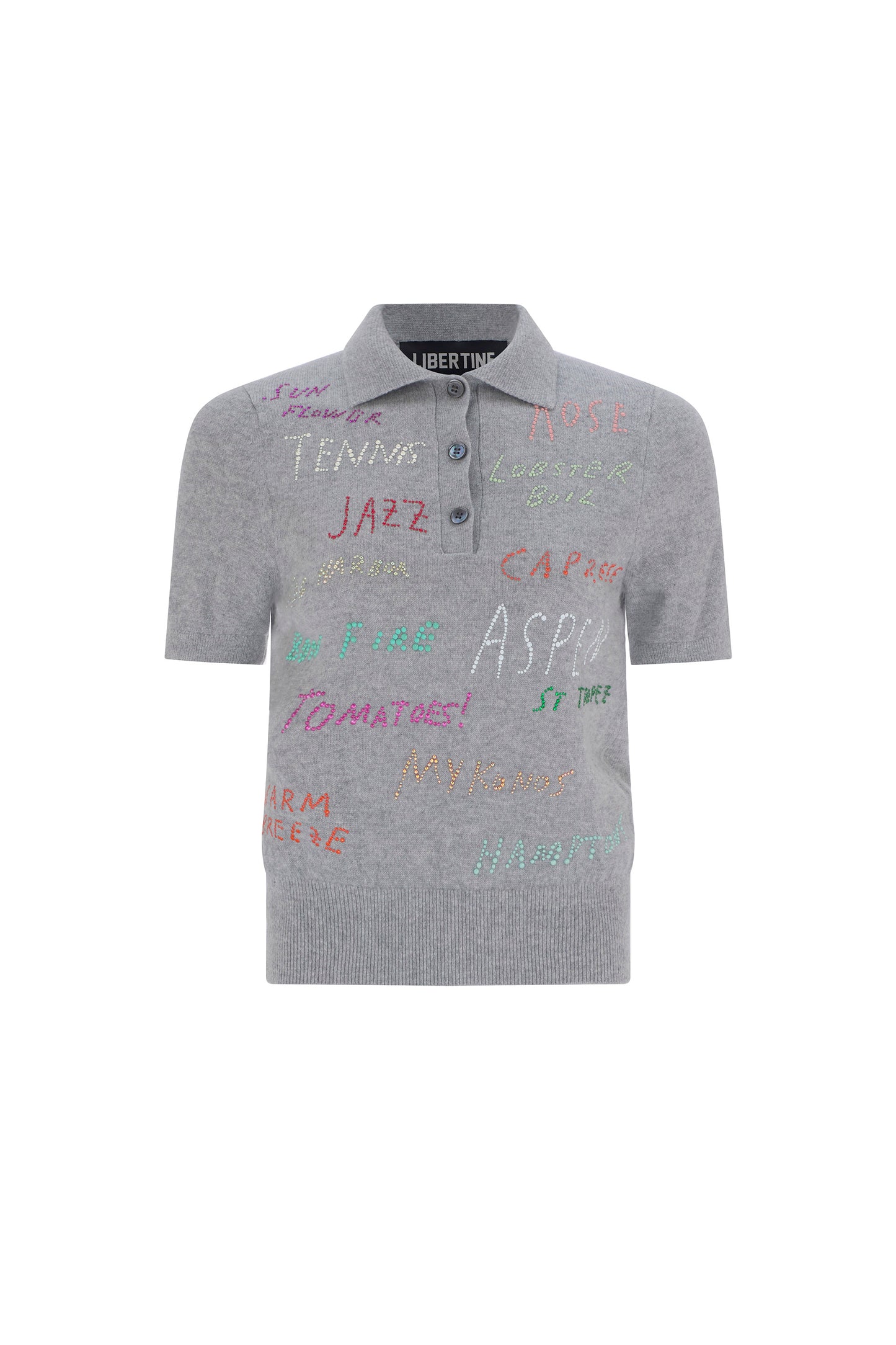 'SUMMER POEM' POLO SWEATER - - Libertine